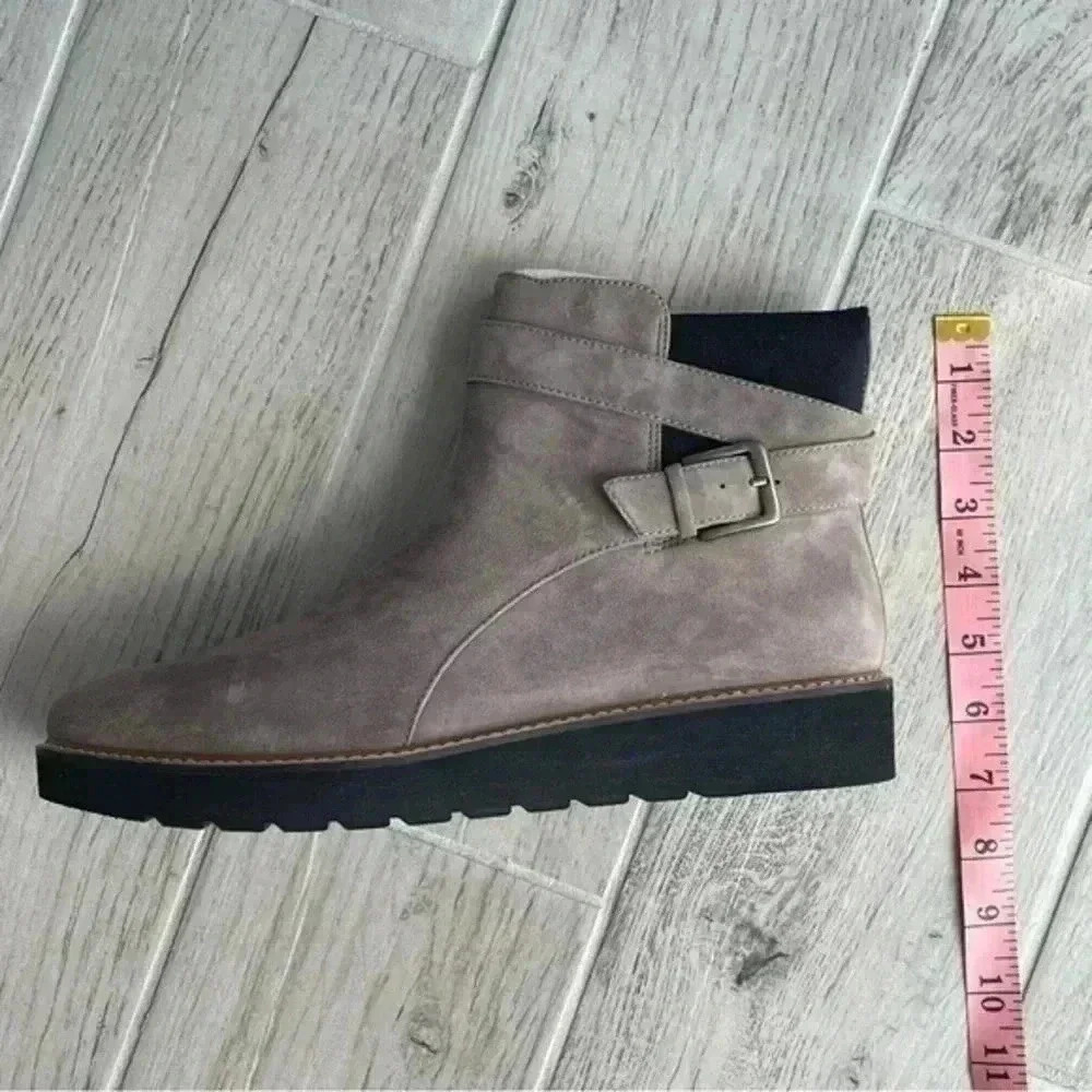 Naturalizer Flatform Leather Ankle Boots - Aster - Picture 11 of 11